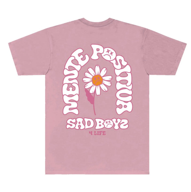 CAMISETA MENTE POSITIVA - ROSA