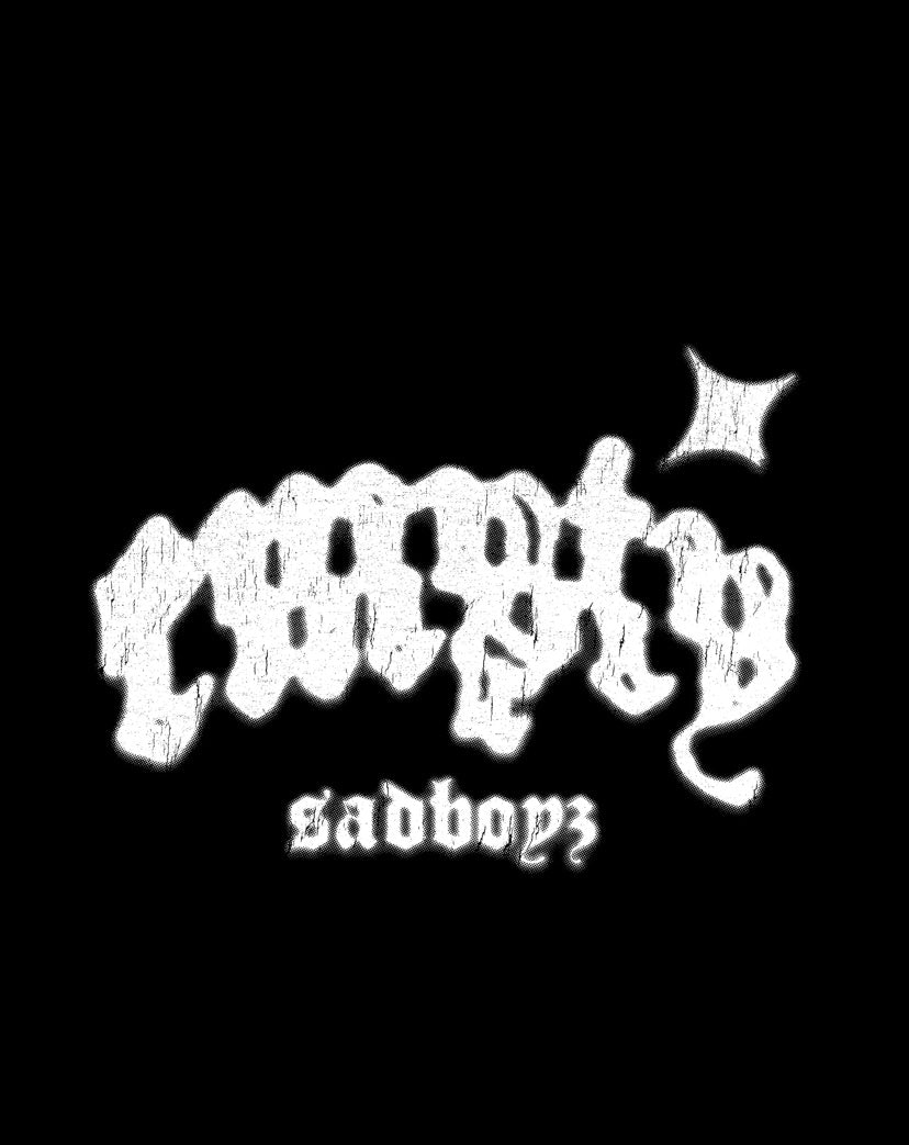 SUDADERA CON CAPUCHA SADBOYZ - NEGRO