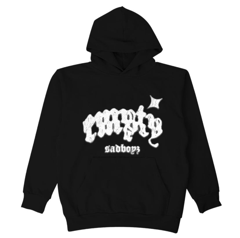 SUDADERA CON CAPUCHA SADBOYZ - NEGRO